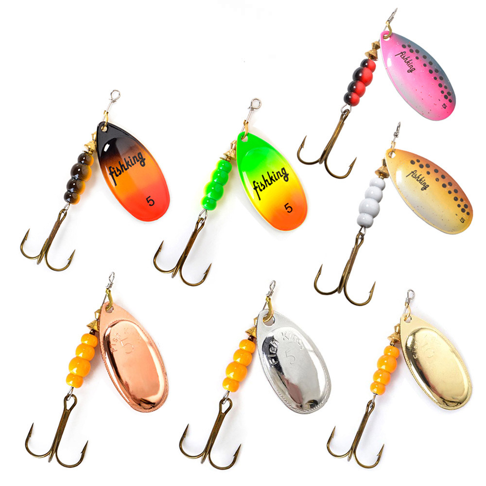 1pcs Spinner Bait 3.9/4.6/7.4/ - огляд і ціна Fishing Hook Treble