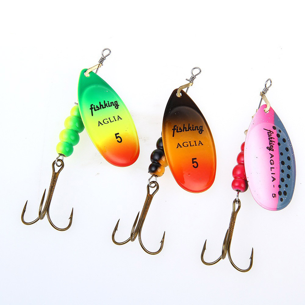 1pcs Spinner Bait 3.9/4.6/7.4/ - огляд і ціна Fishing Hook Treble