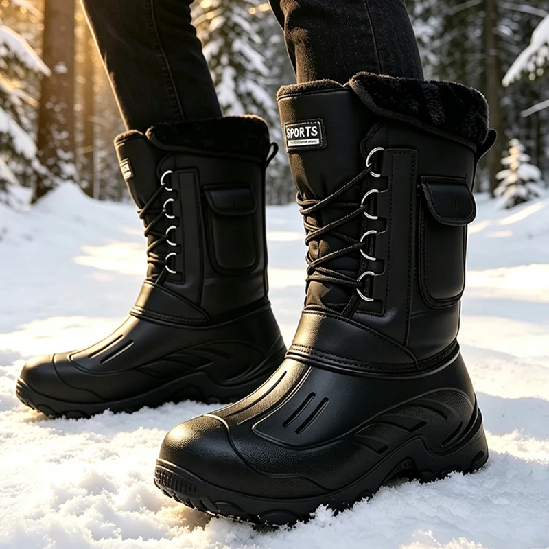 Men Winter Snow Boots Outdoor  - огляд і ціна Fishing Hook Size