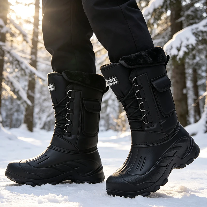 Men Winter Snow Boots Outdoor  - огляд і ціна Fishing Hook Size
