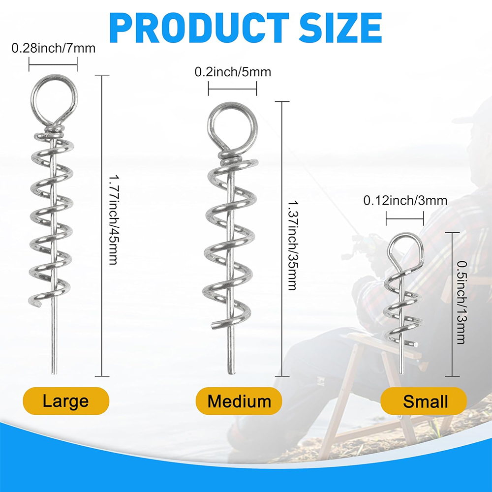 50Pcs Spring Twist Lock Fishin - огляд і ціна Fishing Hook Stainless Steel