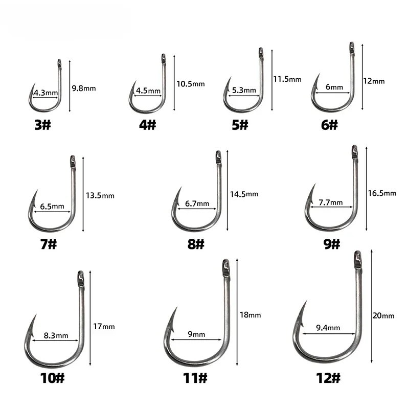 50-1600Pcs/BoxFishing Hooks Ca - огляд і ціна Fishing Hook Circle