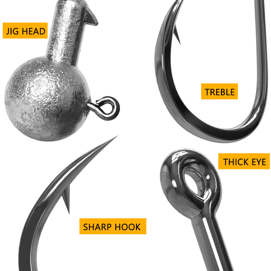 WODJYJ 1g 2g 3g 4g 5g 7g 8g 10 - огляд і ціна Fishing Hook Assortment