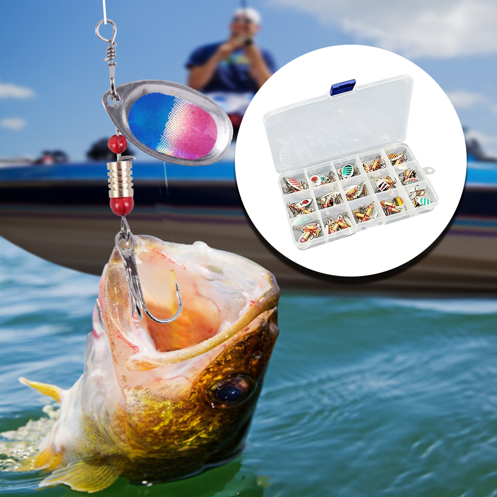 30pcs Metal Spoon Spinner Fish - огляд і ціна Fishing Hook Treble