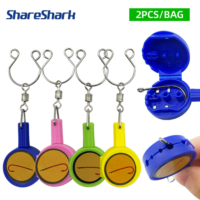 ShareShark 2pcs/bag Fast Knot  - огляд і ціна Fishing Hook Stainless Steel
